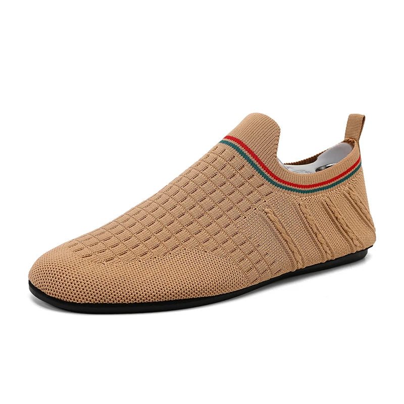Brown YRZL moccasins for driving by Corporación Turística, featuring soft leather and comfortable slip-on design for men.