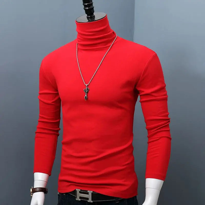 Corporal Turística burgundy classic high-neck t-shirt for autumn and winter, made from soft lightweight fabric, suitable for cold weather.