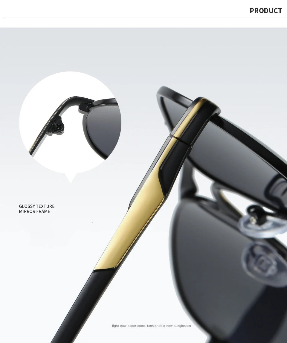 Polarized classic sunglasses for men by Corporación Turística, featuring dark lenses and sturdy frame for outdoor style.