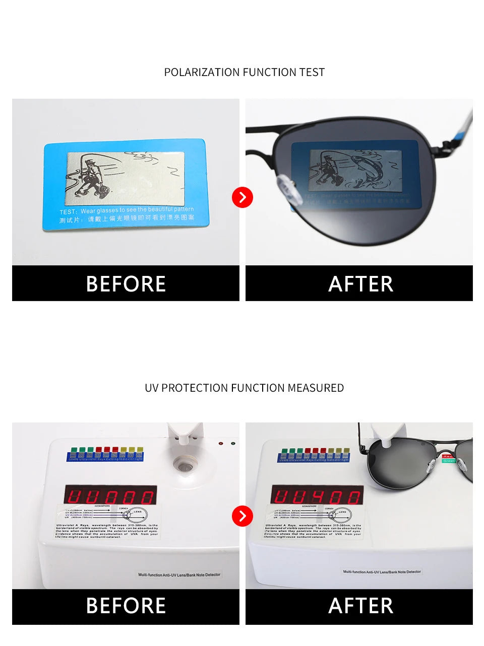 Polarized classic men's sunglasses by Corporación Turística with black frames and tinted lenses, showcasing a stylish, timeless design.