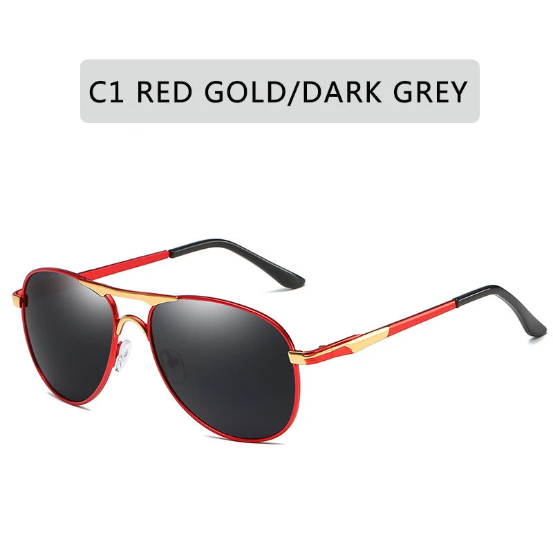 Polarized classic sunglasses for men by Corporación Turística, featuring black frames and tinted lenses for stylish sun protection.