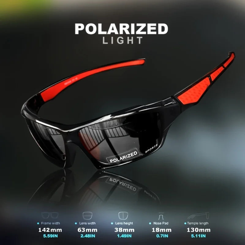 Set of three polarized sports sunglasses for men by Corporación Turística, featuring durable frames and UV protection.
