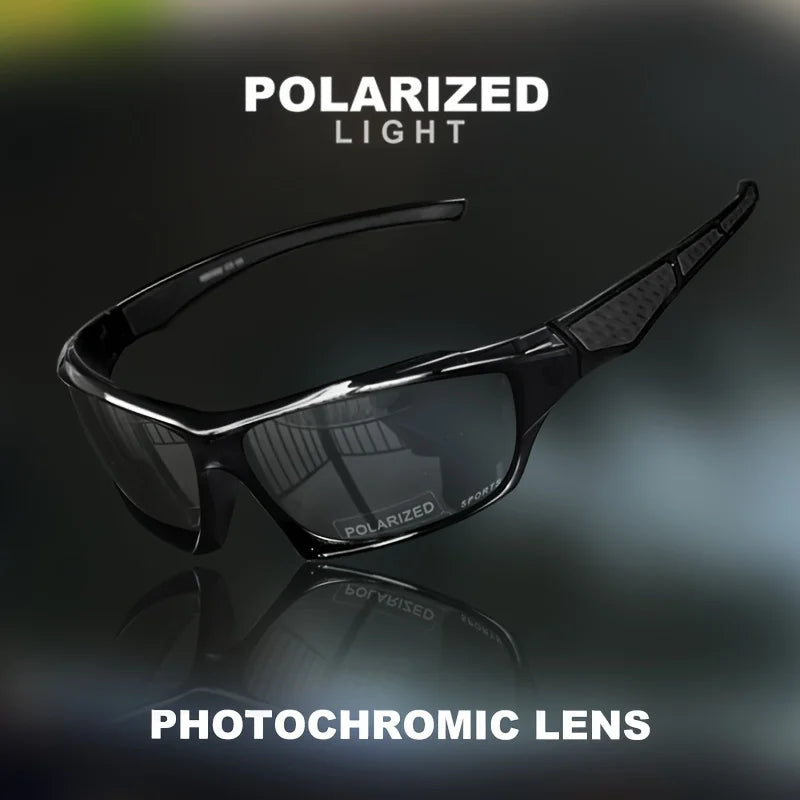 Set of 3 polarized sports sunglasses for men by Corporación Turística, featuring sporty frames and dark tinted lenses.