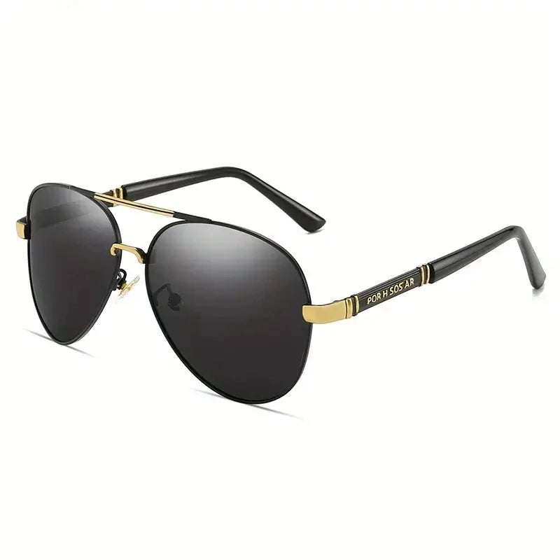 Polarized men's sunglasses with metal frame, stylish and durable, ideal for outdoor wear by Corporación Turística.