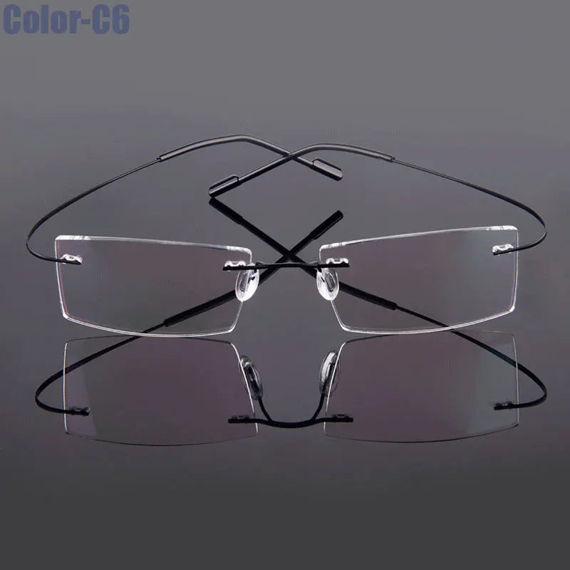 Memory alloy frame sunglasses in 9 colors, unmounted, with sleek design from Corporación Turística.