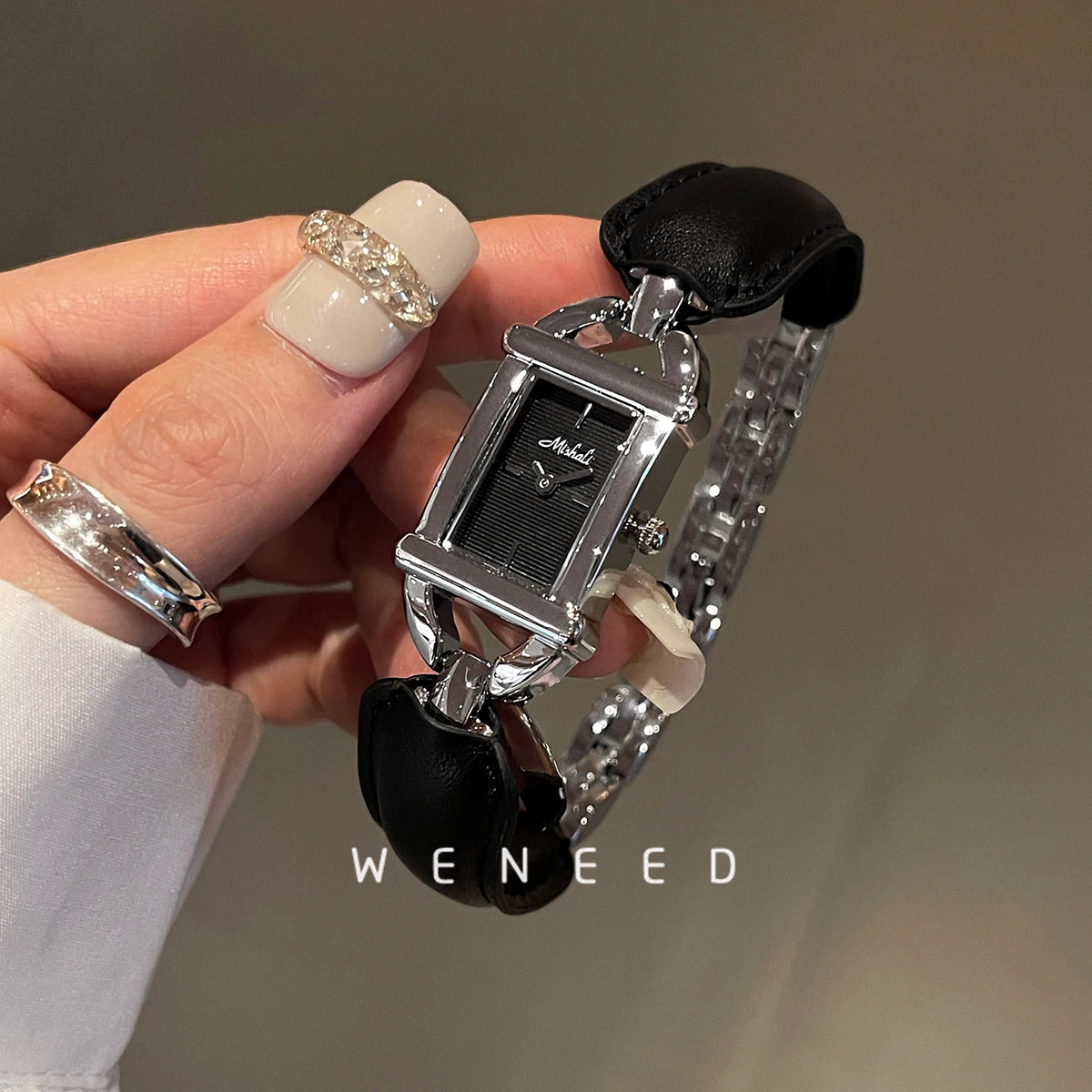 Luxury retro women's wristwatch by Corporación Turística, stylish silver watch with classic design and elegant details.