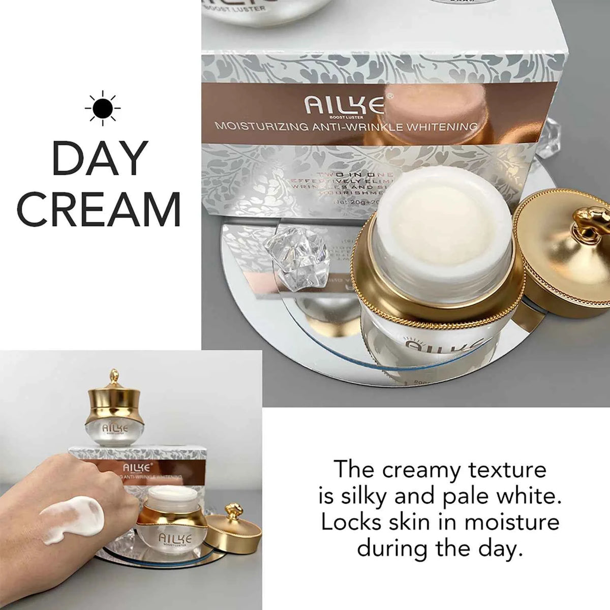 Cream facial product by Corporación Turística, anti-wrinkle and whitening cream with collagen for smooth, bright skin.