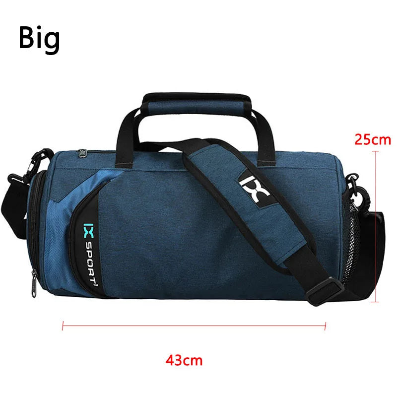 Deep grey large gym bag by Corporación Turística, fitness and travel duffel with spacious main compartment and sturdy handles.