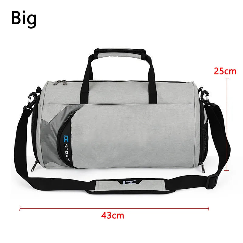 Deep grey large gym bag by Corporación Turística, spacious fitness and travel tote with sturdy handles and multiple compartments.