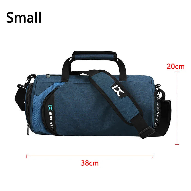 Large gym bag by Corporación Turística, deep grey fitness and sports bag with spacious design and sturdy handles.