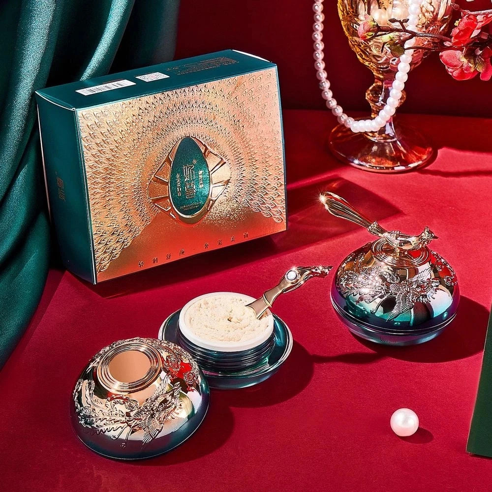 Luxury Noble cream for women with fairy pearl extract, featuring elegant packaging and a smooth, rich texture.