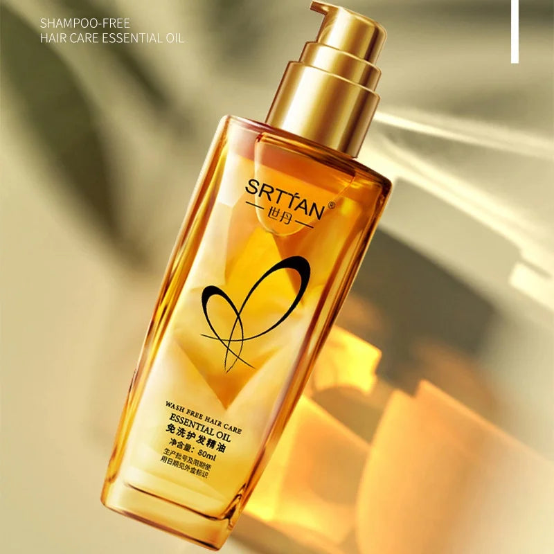 Argan oil hair serum from Corporación Turística, featuring a sleek bottle with a pump for nourishing Moroccan argan oil treatment.