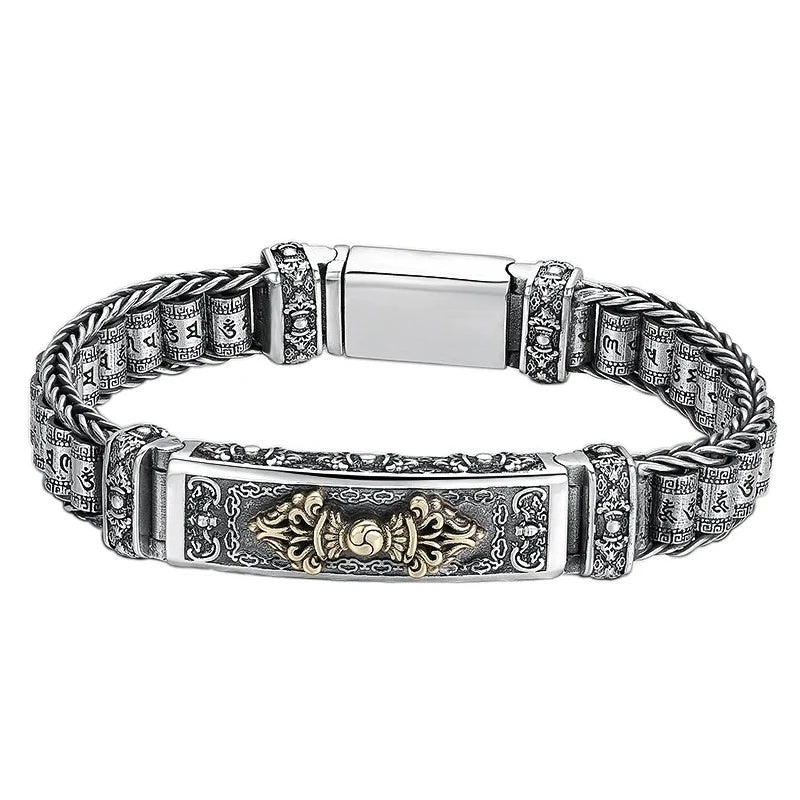 HX-pulsera para hombre con estilo de personalidad, exhibida en una imagen que destaca su diseño y detalles modernos.