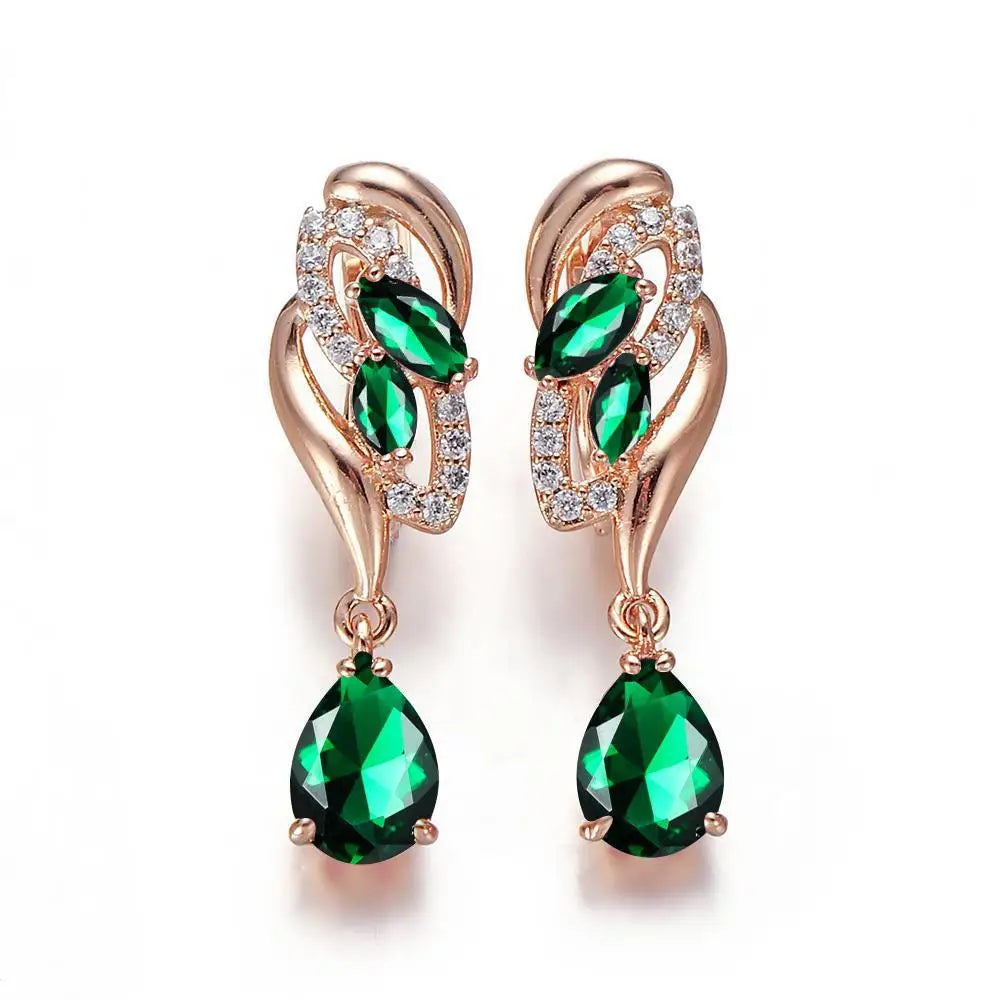 Silver cubic zirconia drop earrings for women, featuring sparkling teardrop-shaped stones with a sleek, elegant design.