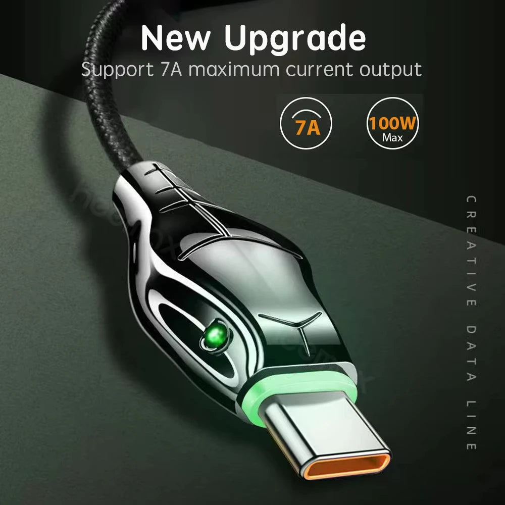 Black USB-C fast charging cable by Corporación Turística, 2 meters long, compatible with Samsung, Huawei, Xiaomi devices.