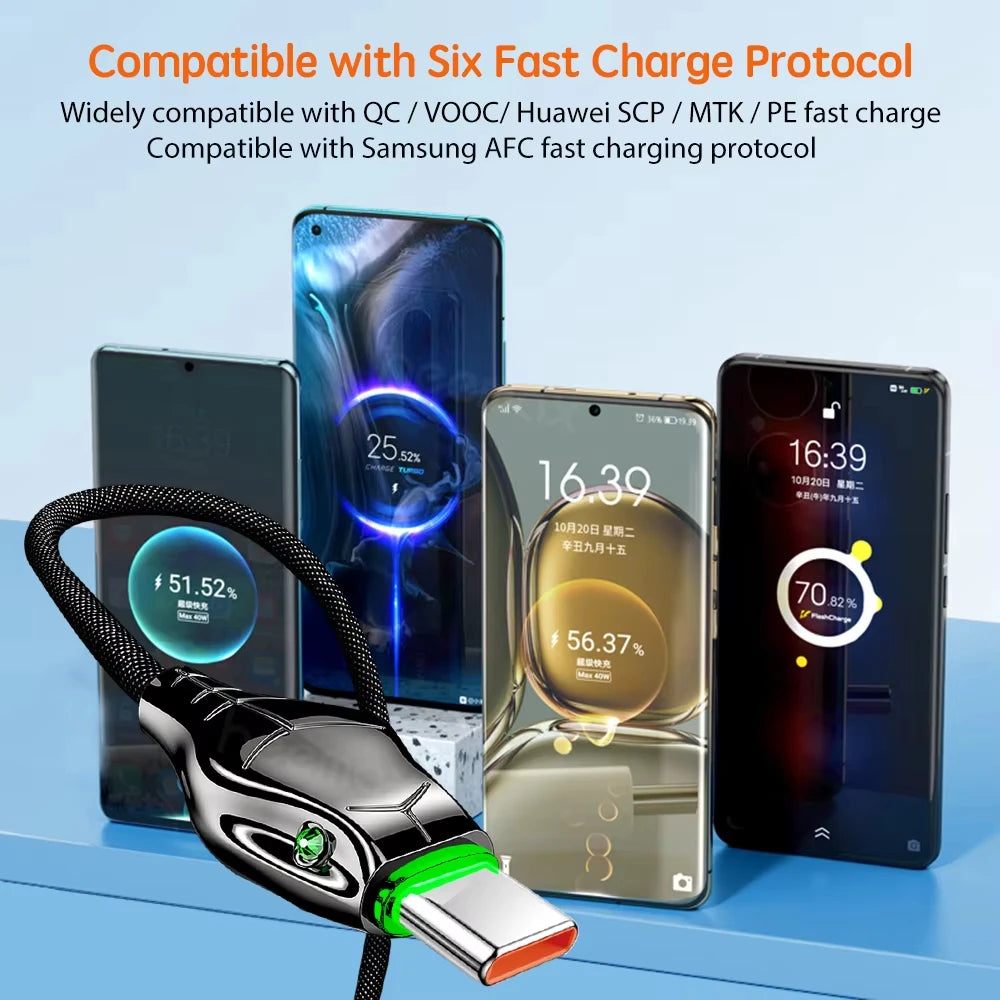 Black USB-C fast charging cable by Corporación Turística, 2 meters long, compatible with Samsung, Huawei, Xiaomi devices.