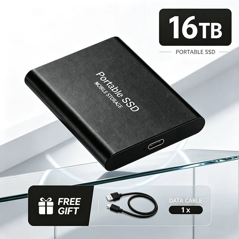 Portable SSD with 1TB or 2TB capacity, USB 3.1 external hard drive for fast mobile storage by Corporación Turística.