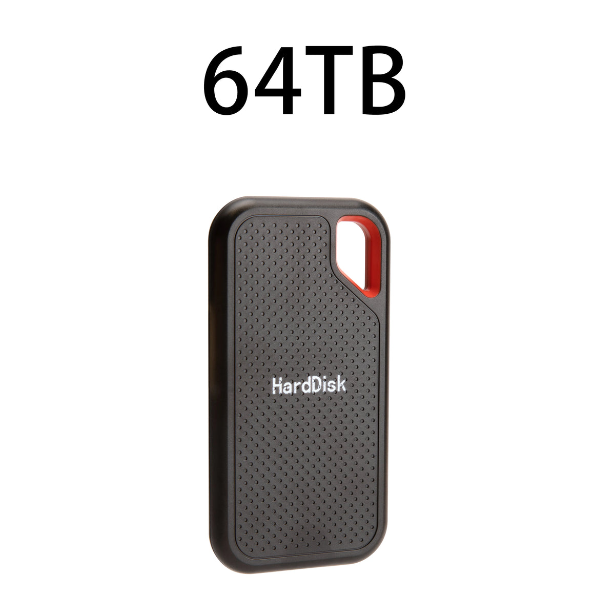 Corporación Turística 128TB portable SSD with USB 3.2, high-performance external storage device showing sleek design and port connection