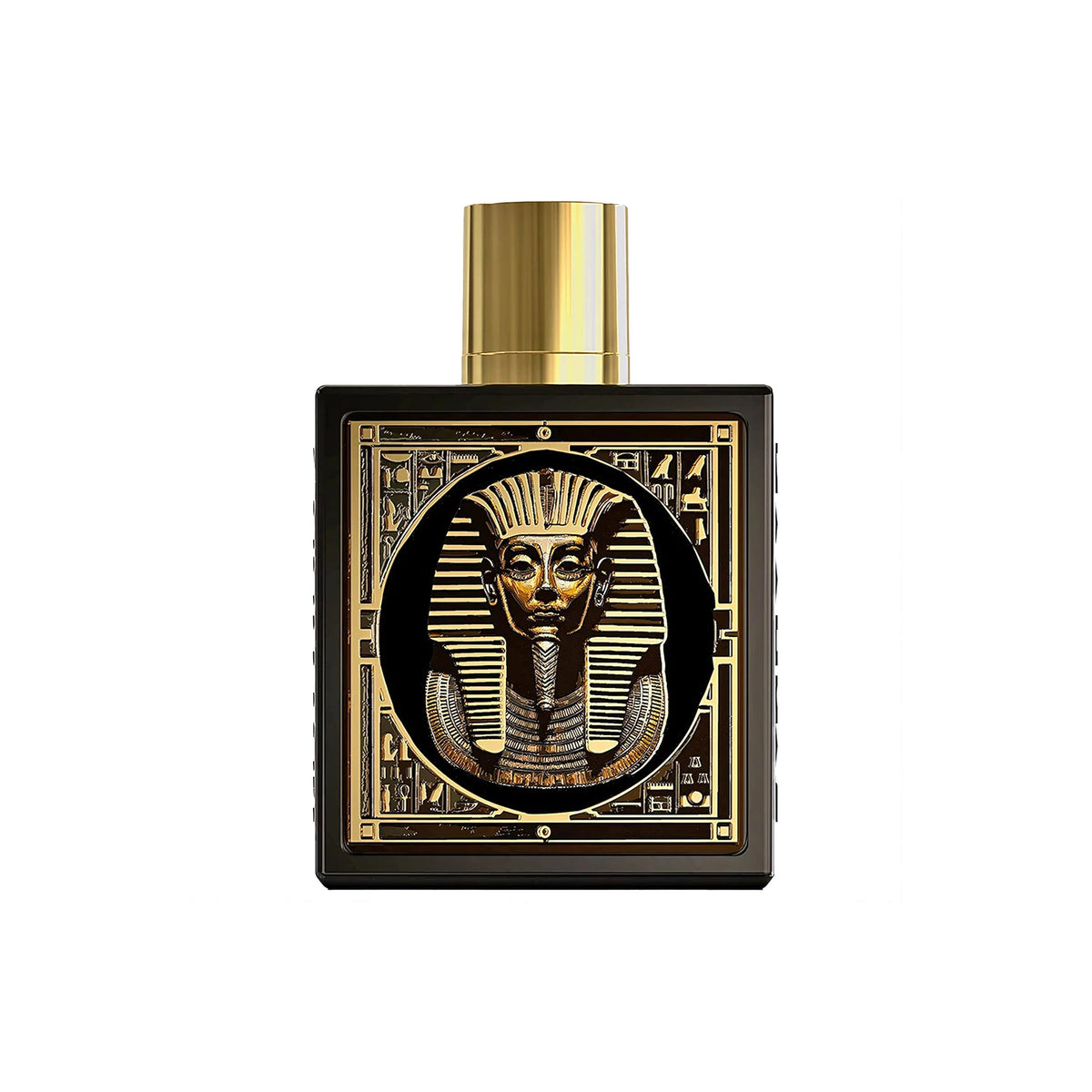 Rayhaan Pharaoh unisex Eau de Parfum spray by Corporación Turística, featuring a sleek bottle with elegant fragrance details.