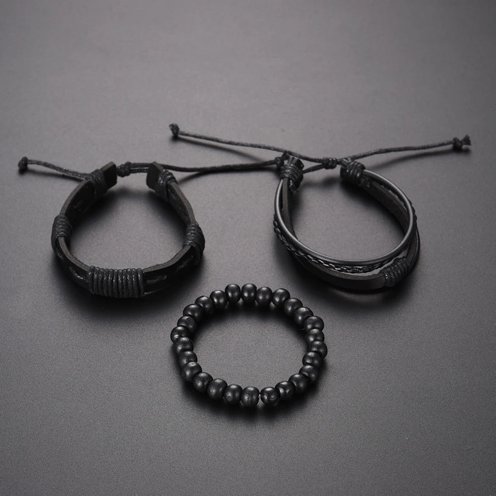 Luxury men's watch and bracelet set by Corporación Turística, stylish accessories with metal bands and elegant design.
