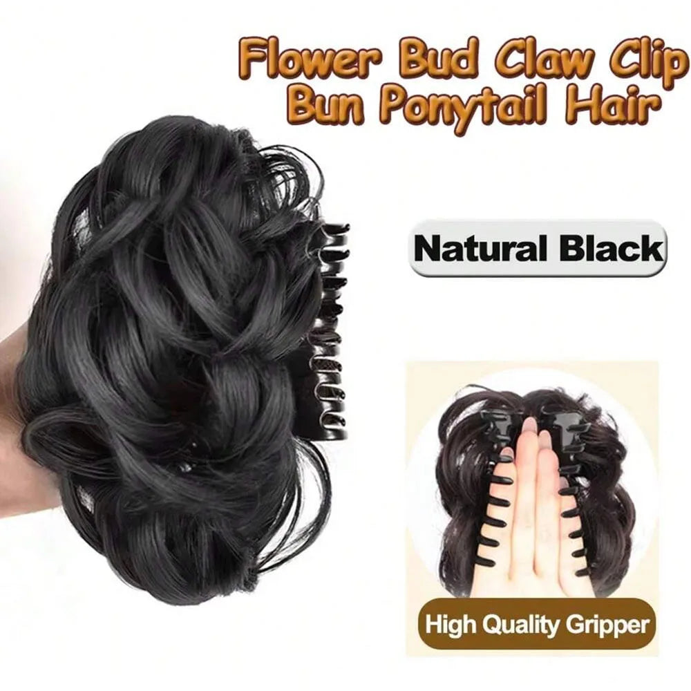 Individual fiber hair bun pinza for hair styling, perfect for securing wigs or hair buns, by Corporación Turística.
