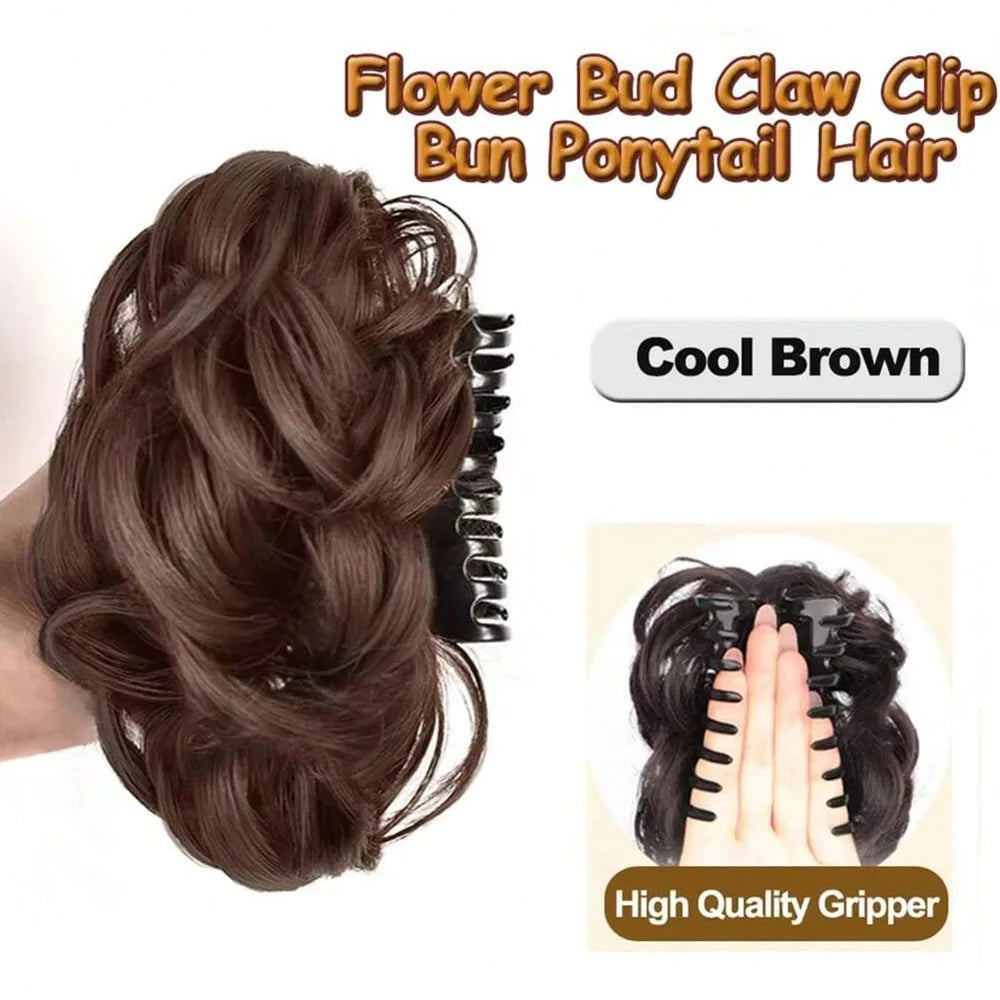 Fiber hair bun pinza from Corporación Turística, an individual hair clip designed for securing hair or wigs.