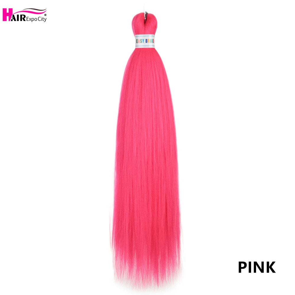 Synthetic 26-inch hair extensions by Corporación Turística with three braided strands, ideal for stylish hair styling.