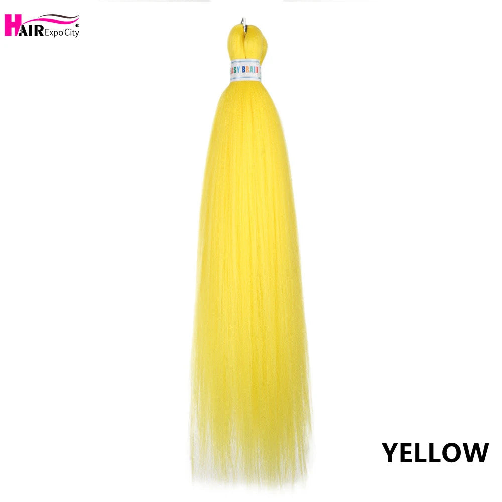 Synthetic 26-inch hair extensions by Corporación Turística, featuring braided trenzas in a set of three.