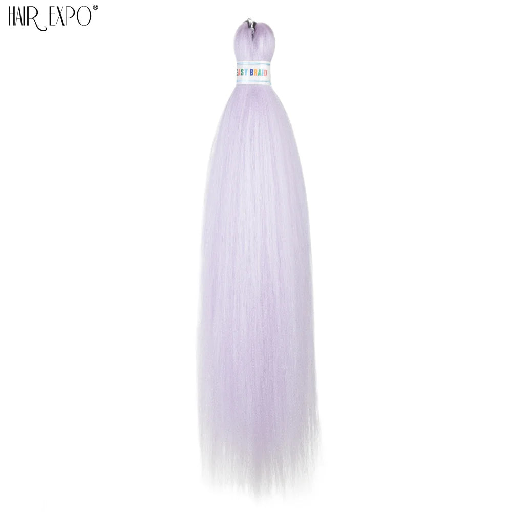 26-inch easy-trend hair extensions in green, natural-looking braided style from Corporación Turística.
