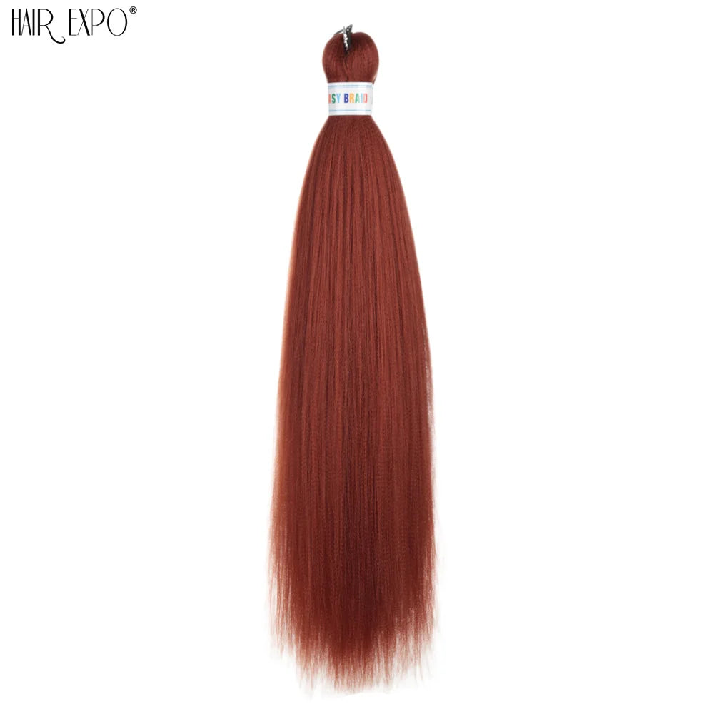 26-inch easy-trenza hair extensions by Corporación Turística, featuring natural-looking, long-lasting braid styles.