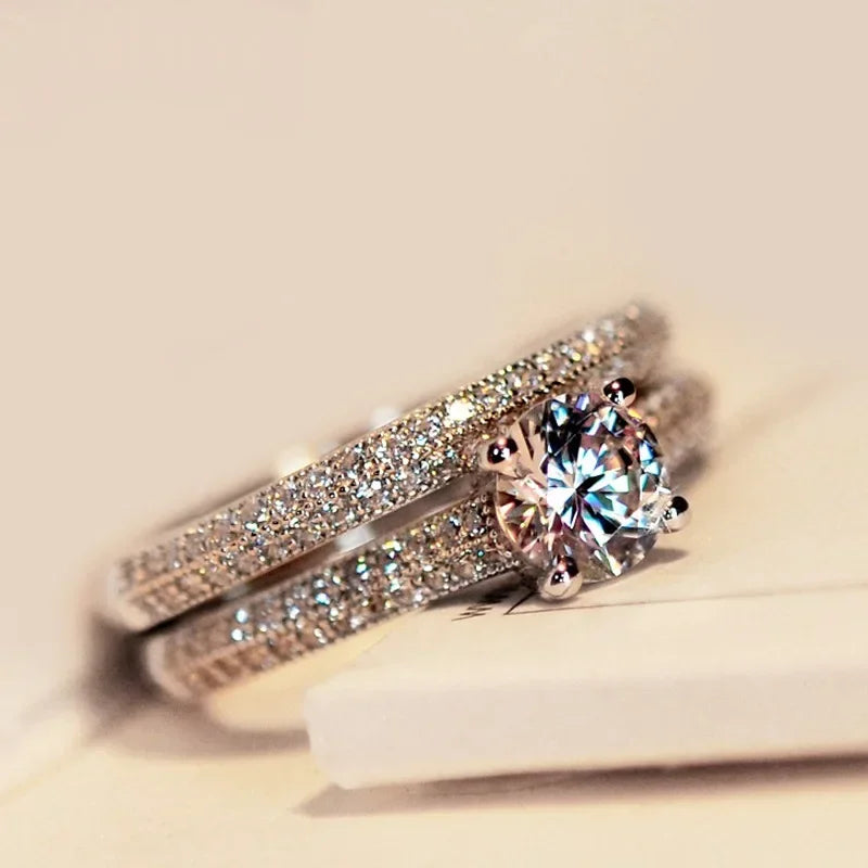 Sterling silver 925 two-in-one ring by Corporación Turística, showcasing a modern design and sleek finish.