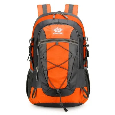 Green hiking and outdoor sports backpack from Corporación Turística with 36-55L capacity, ideal for trekking and leisure activities.