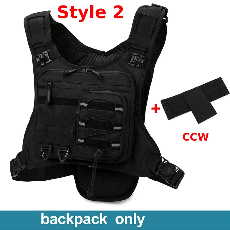 Green hydration running vest by Corporación Turística featuring a sporty backpack for hydration and running convenience.