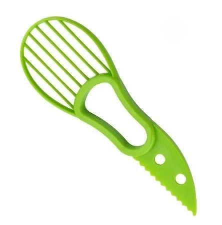 3-in-1 avocado tool kit from Corporación Turística, includes slicer, pitter, and scoop for easy avocado preparation.