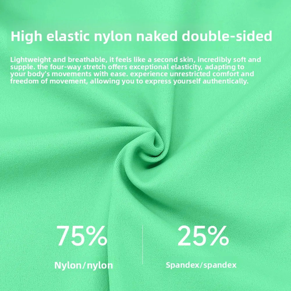 Green Naked Yoga Set by Corporación Turística featuring a sexy sports bra and matching yoga leggings, designed for active wear.