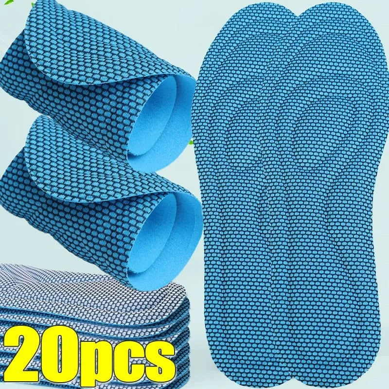 Pair of gray orthopedic foam insoles from Corporación Turística, designed for comfort and support in shoe footwear.
