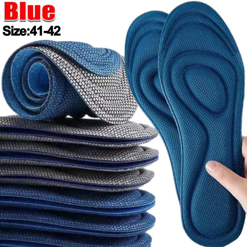 Set of 10 pairs of gray orthopedic foam insoles for men, designed for comfort and support, by Corporación Turística.