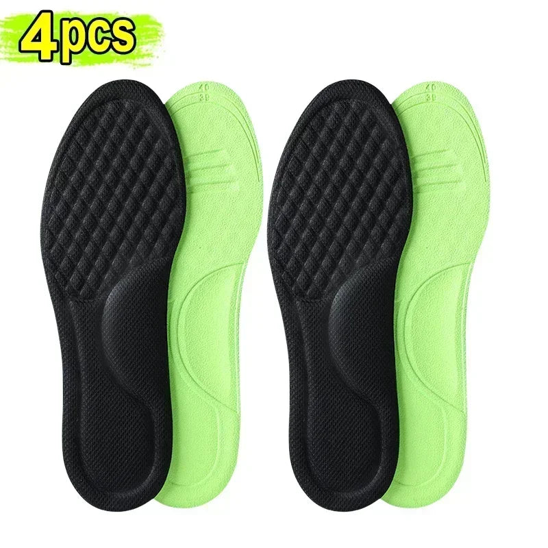 Unisex orthotic foam viscoelastic insoles in gray, designed for comfortable arch support and shoe fit.
