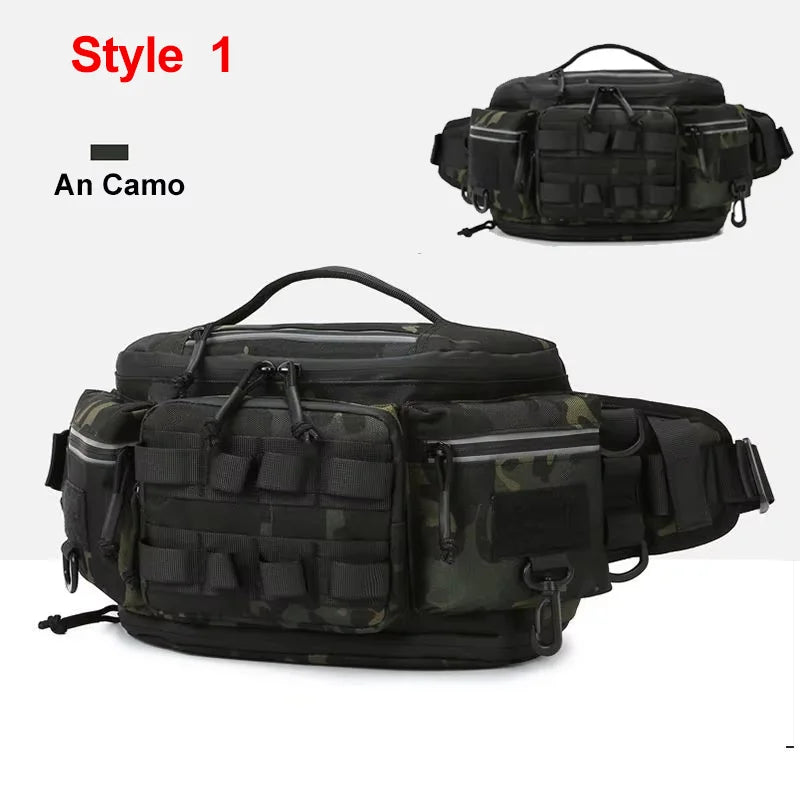 Riñonera de camping y mochila de viaje para el pecho de Corporación Turística, ideal para aventuras al aire libre.