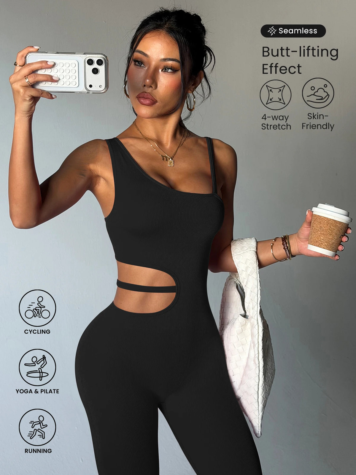 Sexy yoga leggings with a beautiful back design by Corporación Turística, featuring a stylish and comfortable fit.