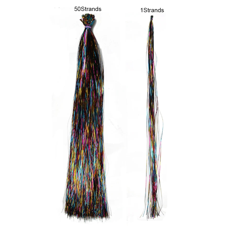 50 I Tip hair extensions by Corporación Turística in shiny, colorful pelucas for added length and style, 20 inches long.