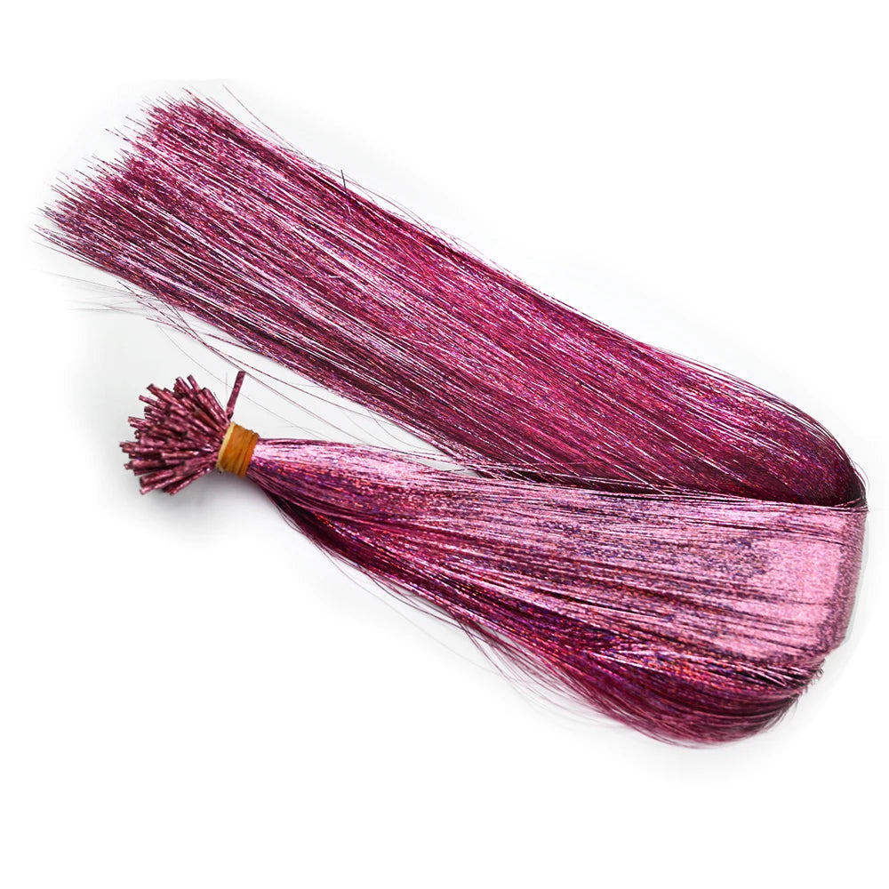 50 unids pack de extensiones de cabello I Tip de oropel brillante de 20 pulgadas, de la marca Corporación Turística.