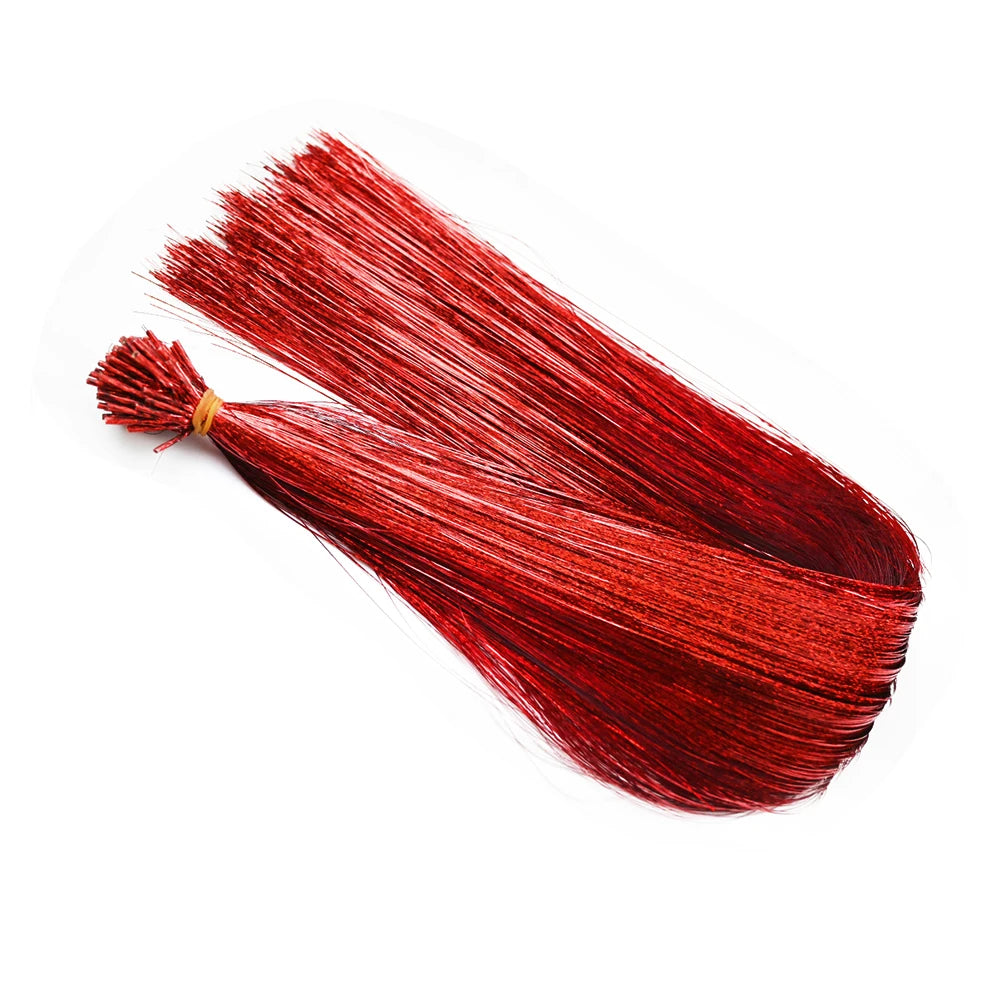 Pack of 50 iridescent I Tip hair extensions from Corporación Turística, 20 inches long, shiny, lightweight, and easy to apply.