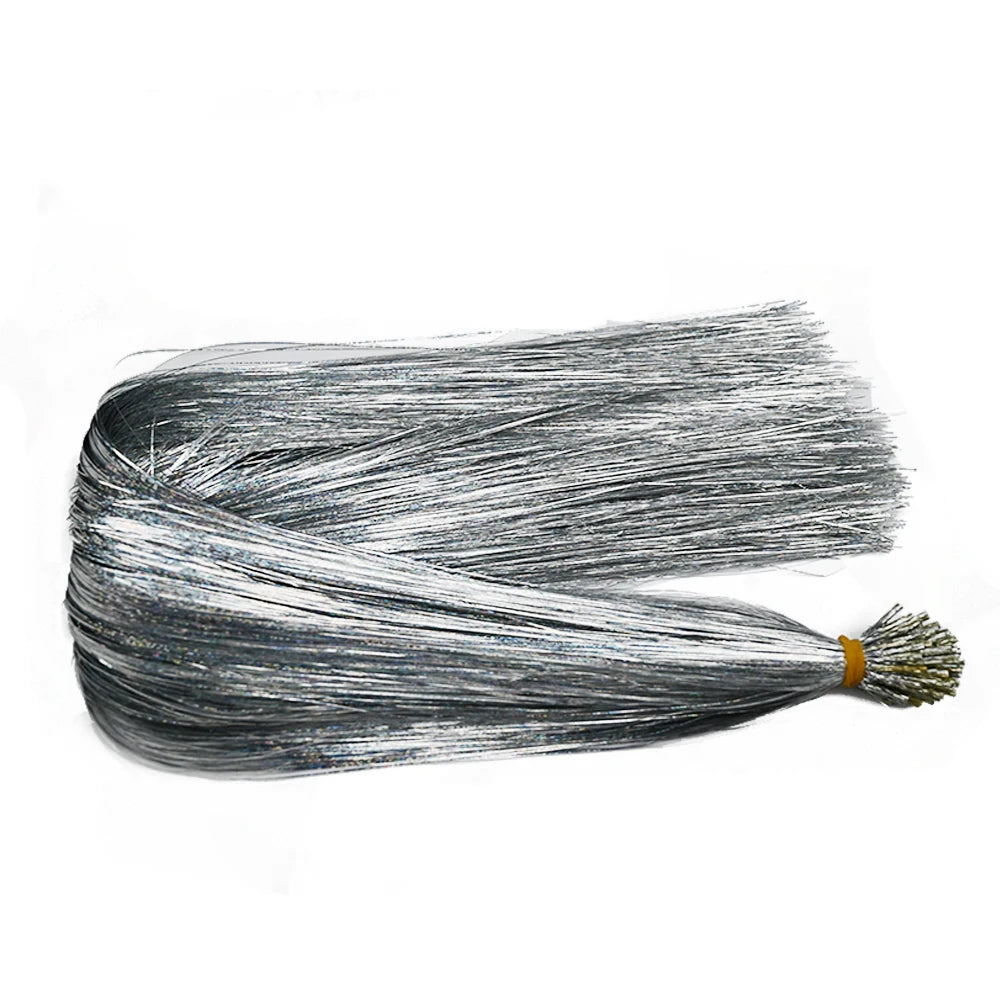 50 unids pack de extensiones de cabello I Tip de oropel brillante de Corporación Turística, 20 pulgadas, para alargar el cabello.