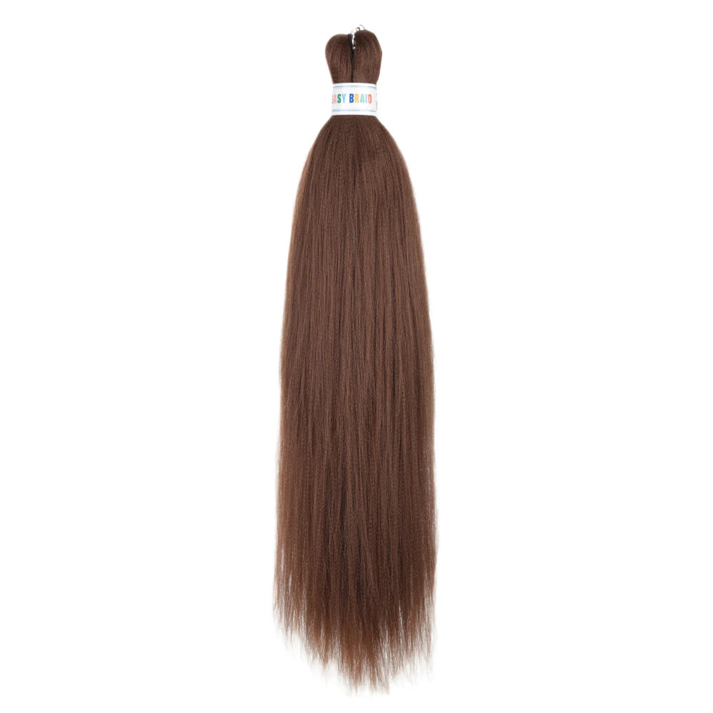 Blue ombre synthetic Kanekalon hair extensions from Corporación Turística, 26 inches long, in a set of three bundles.