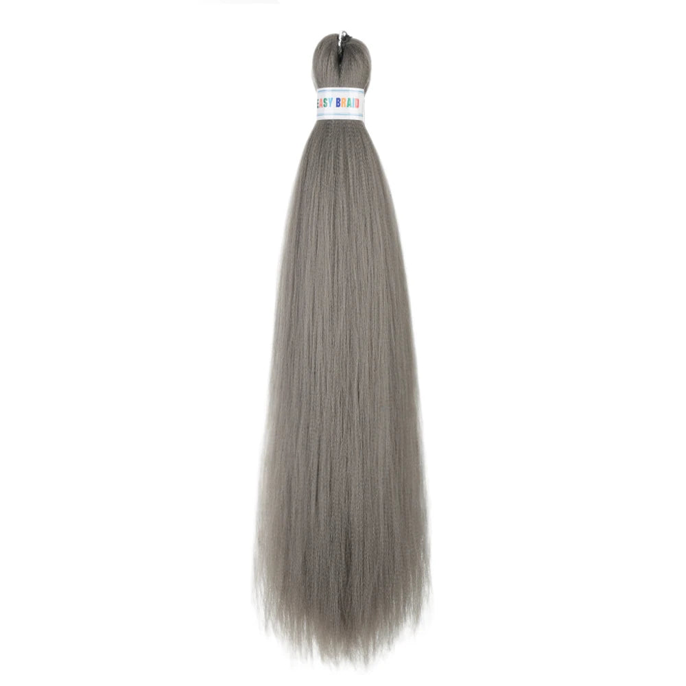Blue ombre synthetic Kanekalon hair extensions, 26 inches long, three packs in vibrant shades for a bold hairstyle.