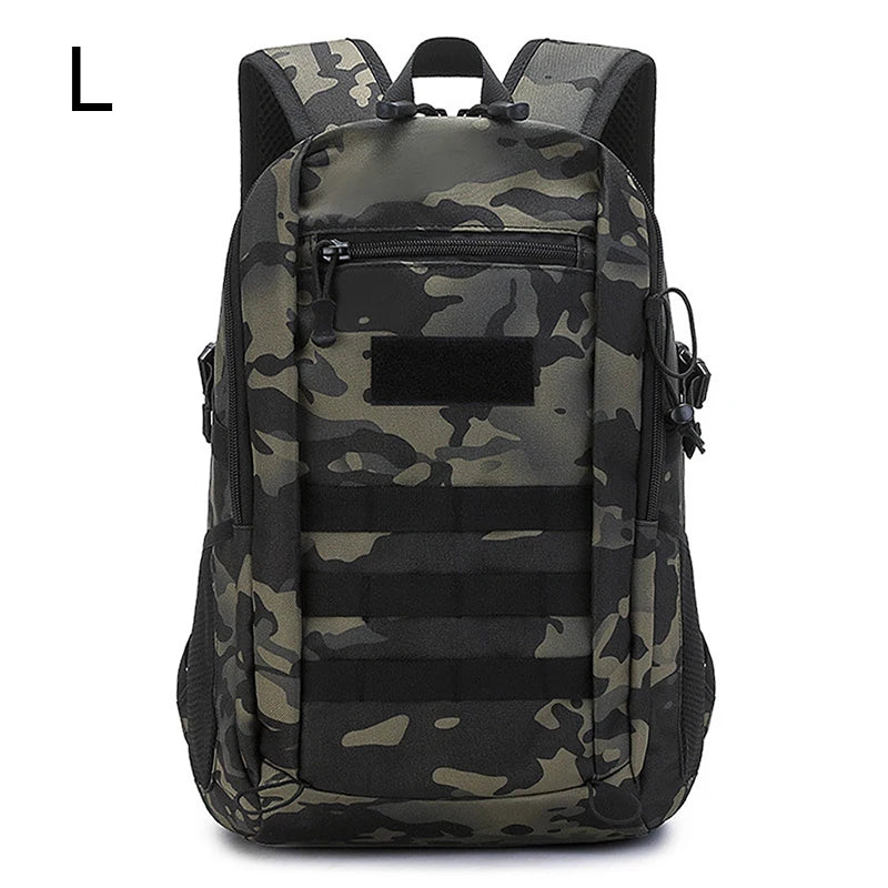 Khaki outdoor travel backpack by Corporación Turística, 10L and 20L mini backpack for hiking and outdoor adventures.