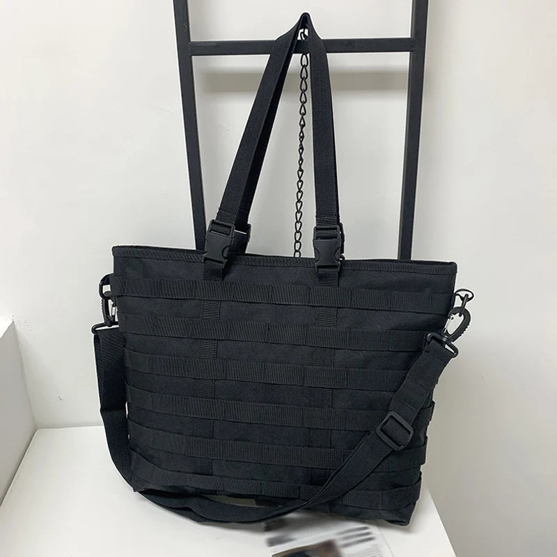 Large khaki gym and fitness bag from Scione with a hook, designed for sports and workout essentials, by Corporación Turística.
