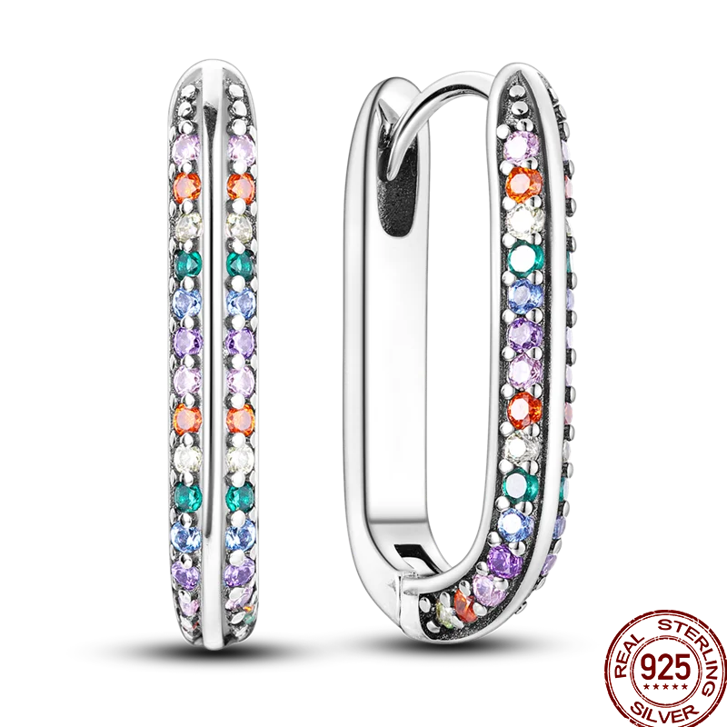 Colorful sterling silver 925 earrings with circus-inspired design, featuring vibrant, eye-catching details.