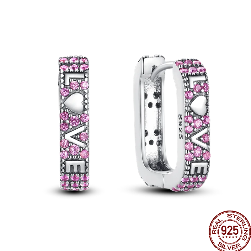 Colorful sterling silver 925 earrings with circular design, crafted by Corporación Turística, featuring vibrant, eye-catching details.